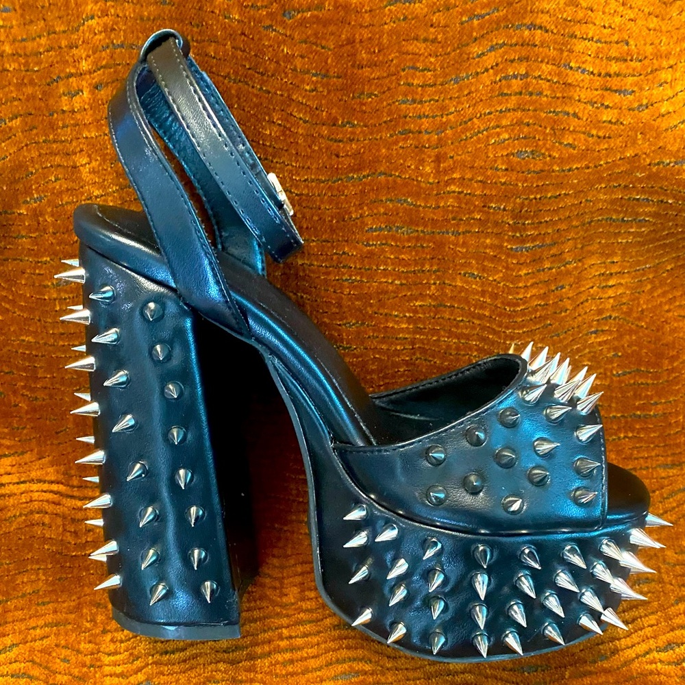 Goth/Punk Spike Platform Sandals.